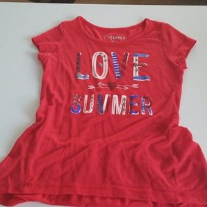Hanes red summer tshirt
